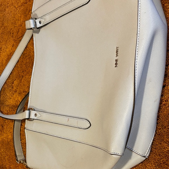 Light Blue Nine West Tote, used once. - Picture 3 of 5